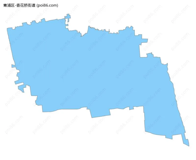 香花桥街道边界地图