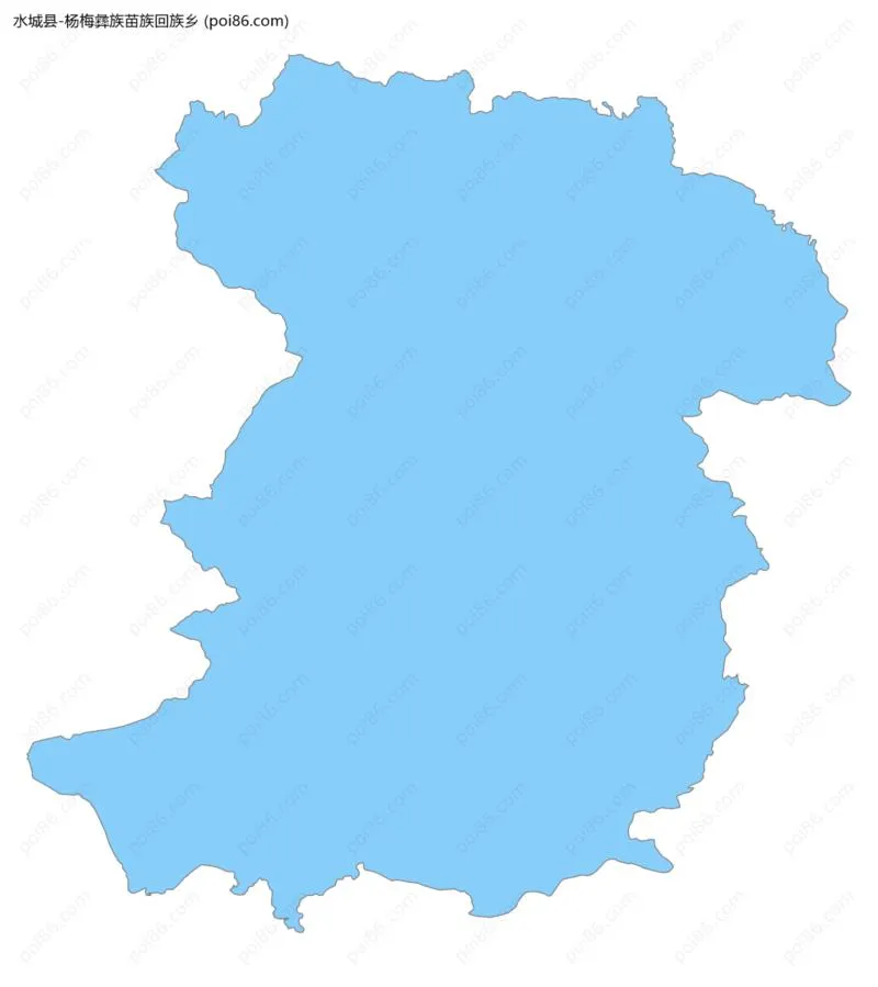 杨梅彝族苗族回族乡边界地图