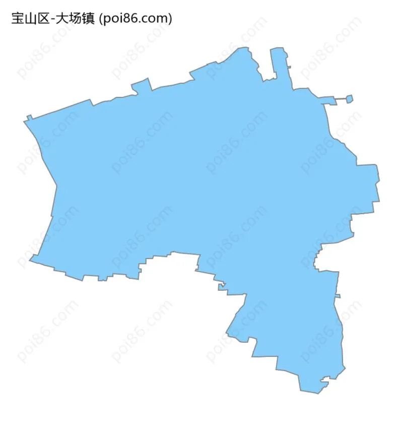 大场镇边界地图