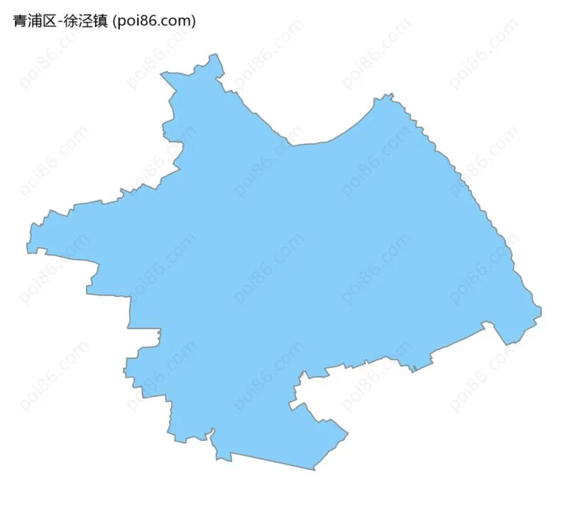 徐泾镇边界地图