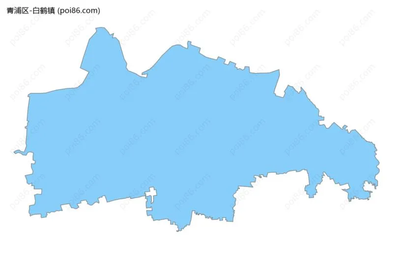 白鹤镇边界地图