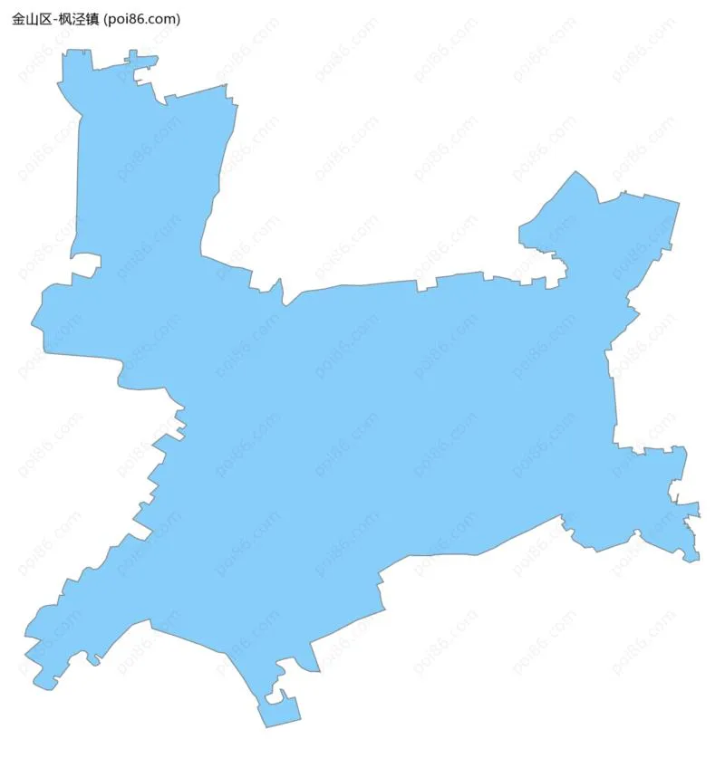 枫泾镇边界地图