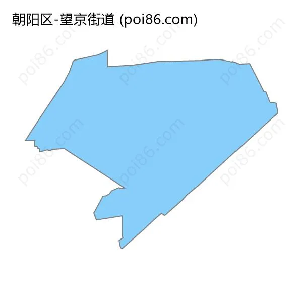 望京街道边界地图