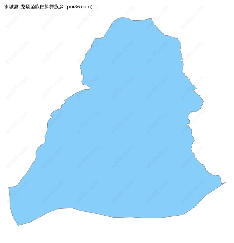 龙场苗族白族彝族乡边界地图