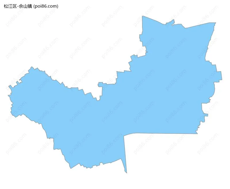 佘山镇边界地图