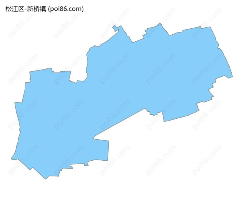 新桥镇边界地图