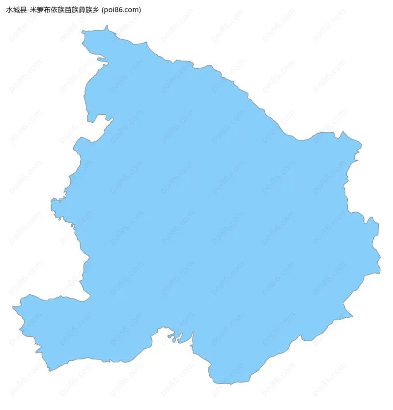 米箩布依族苗族彝族乡边界地图