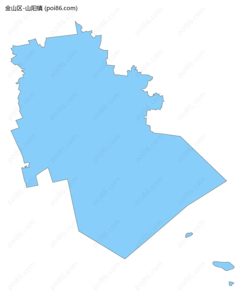 山阳镇边界地图