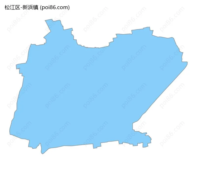 新浜镇边界地图