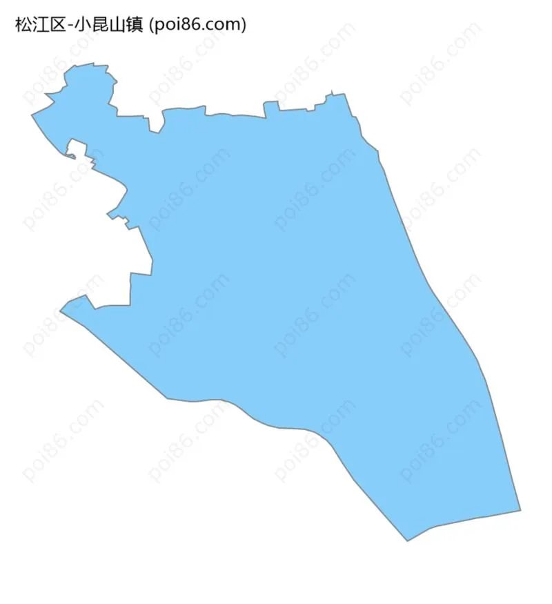 小昆山镇边界地图
