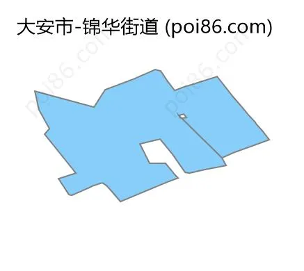 锦华街道边界地图