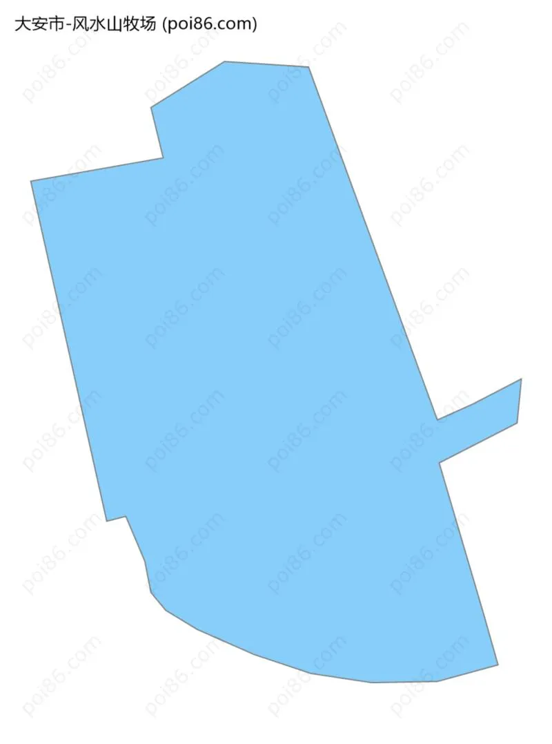 风水山牧场边界地图