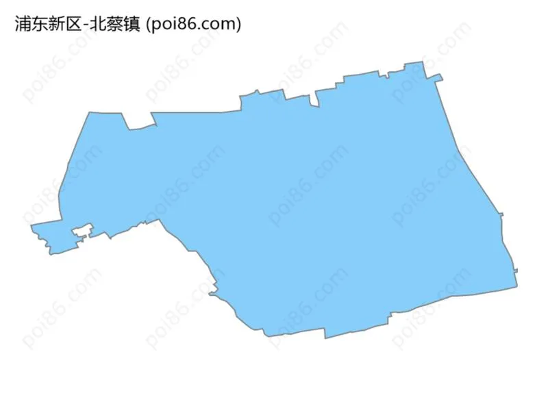 北蔡镇边界地图