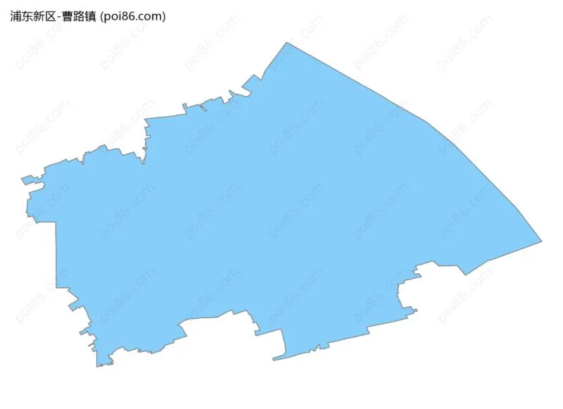 曹路镇边界地图