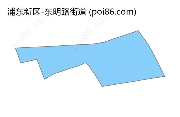 东明路街道边界地图