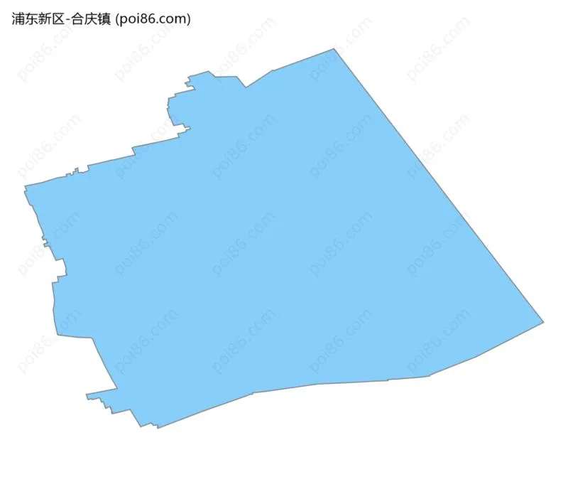 合庆镇边界地图