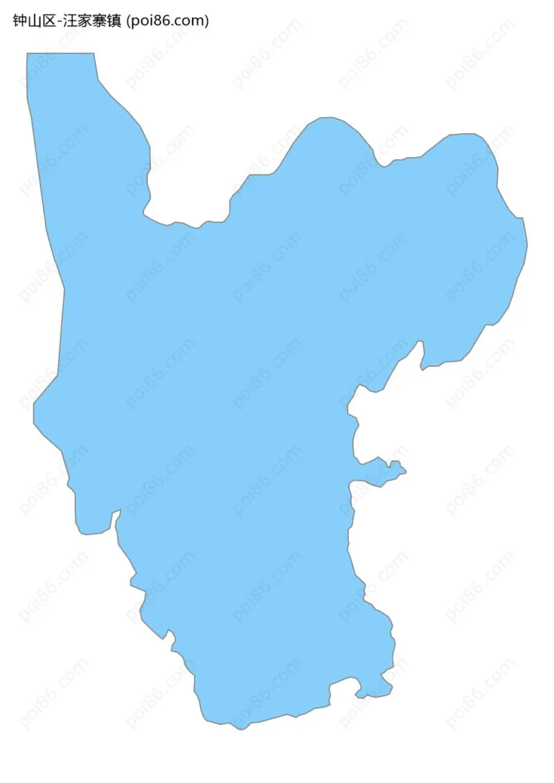 汪家寨镇边界地图