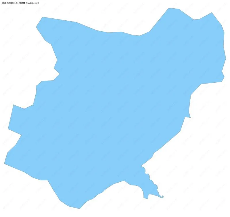 岩帅镇边界地图