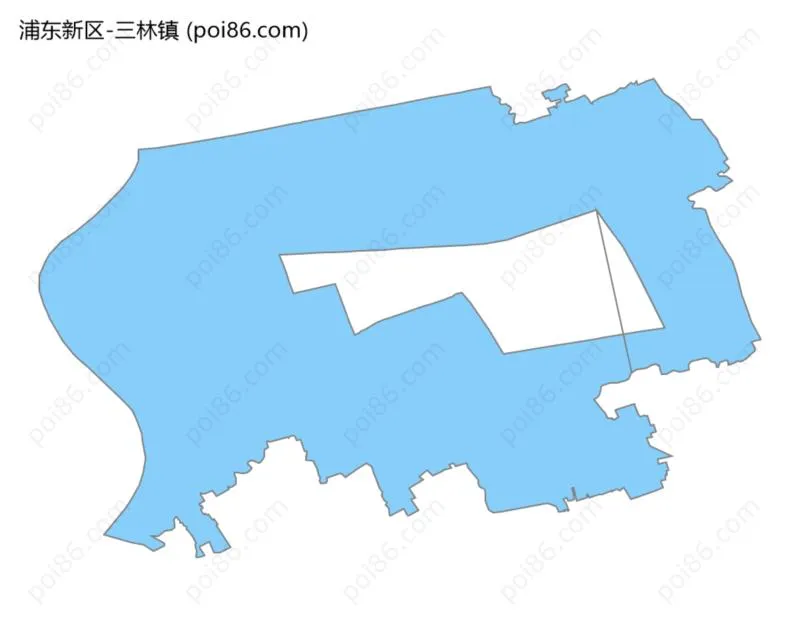 三林镇边界地图