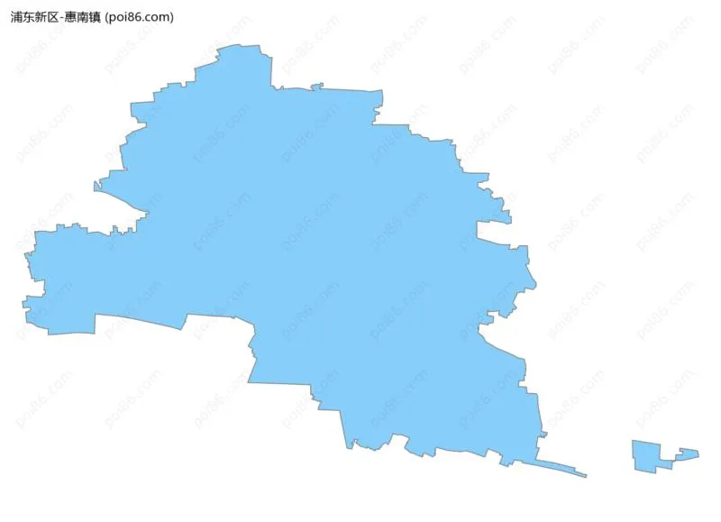 惠南镇边界地图