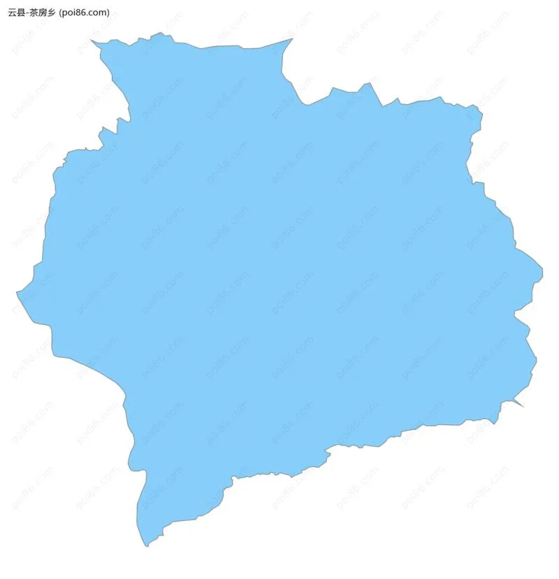 茶房乡边界地图