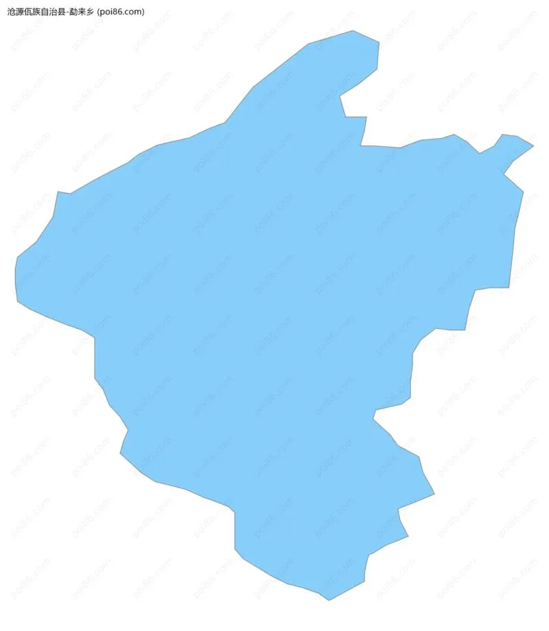 勐来乡边界地图