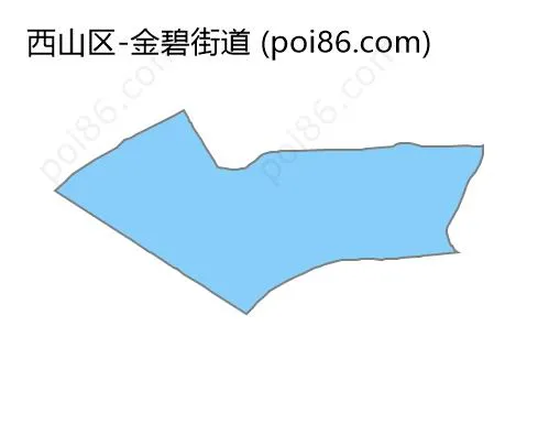 金碧街道边界地图