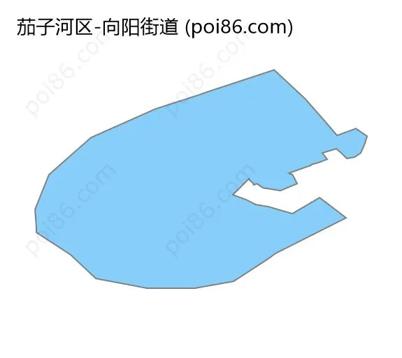 向阳街道边界地图