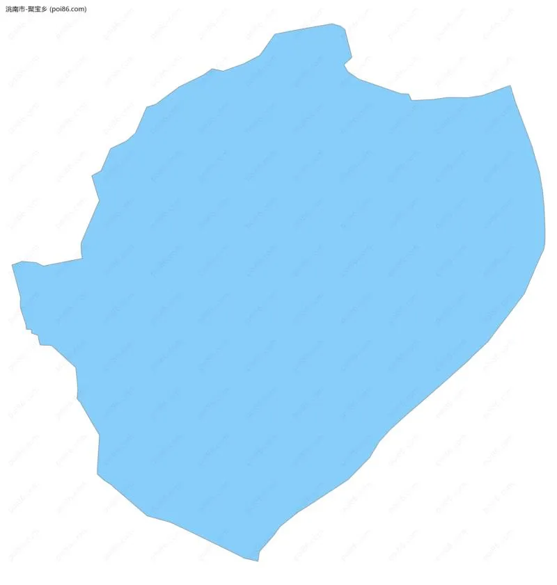 聚宝乡边界地图