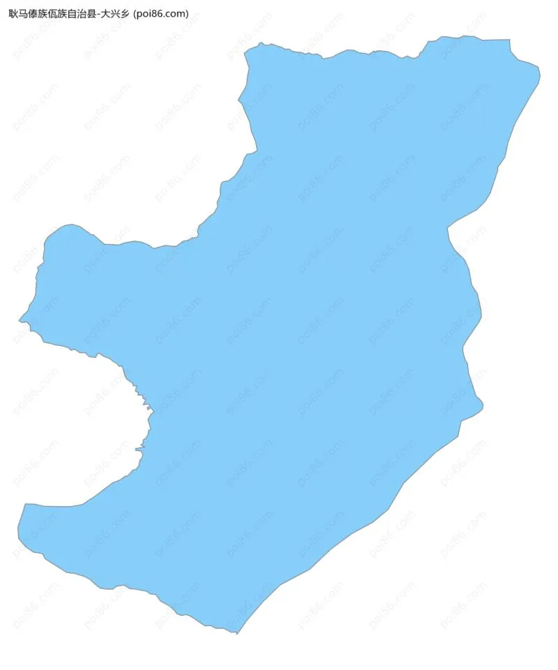 大兴乡边界地图