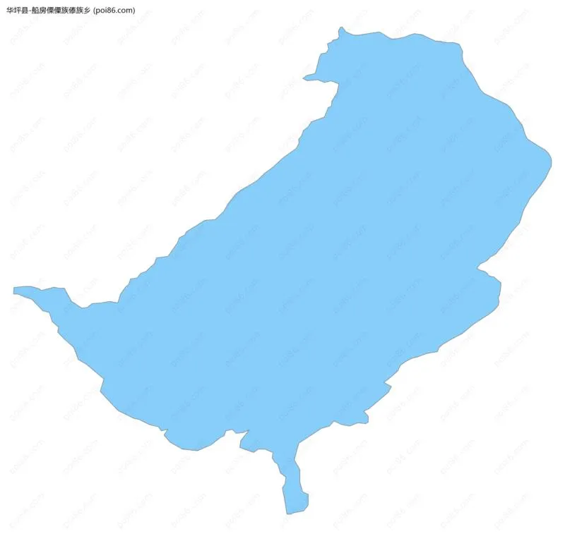 船房傈僳族傣族乡边界地图