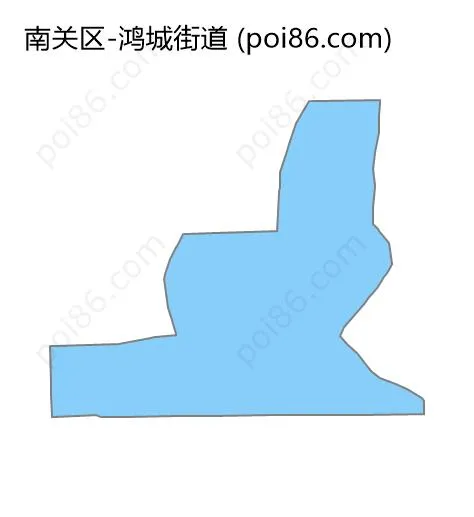 鸿城街道边界地图