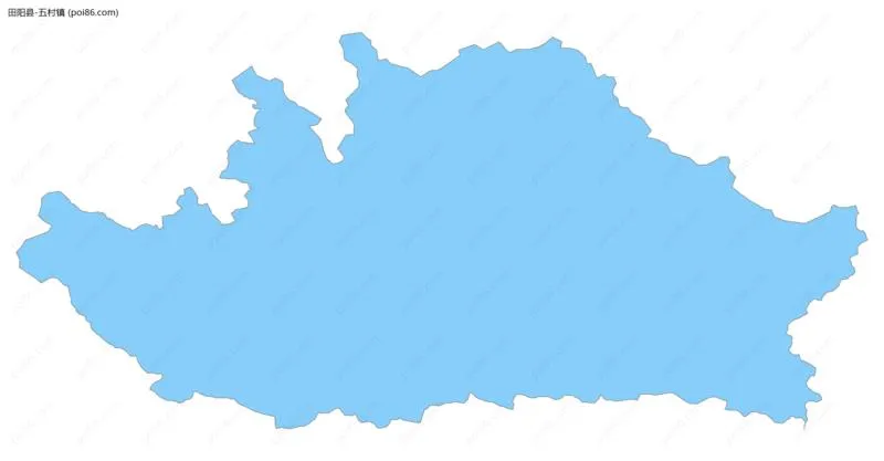 五村镇边界地图