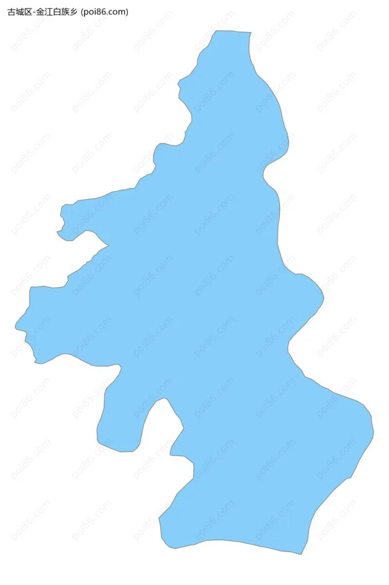 金江白族乡边界地图