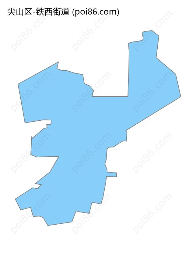 铁西街道边界地图