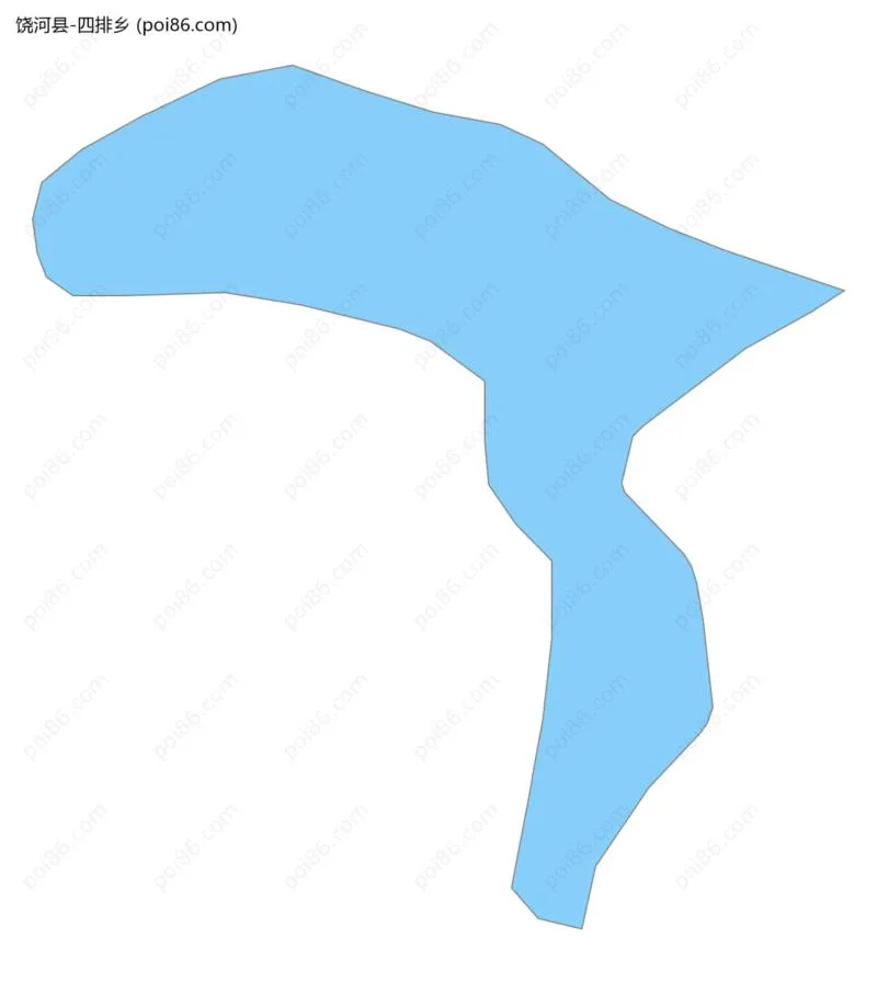 四排乡边界地图