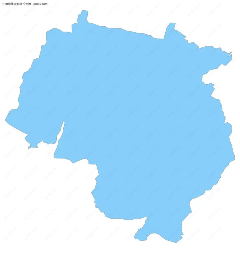 宁利乡边界地图