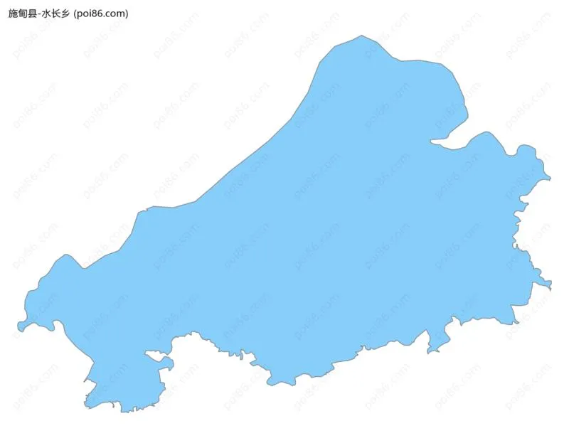 水长乡边界地图