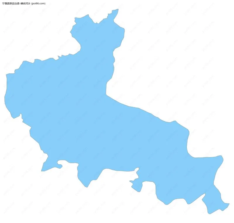 蝉战河乡边界地图