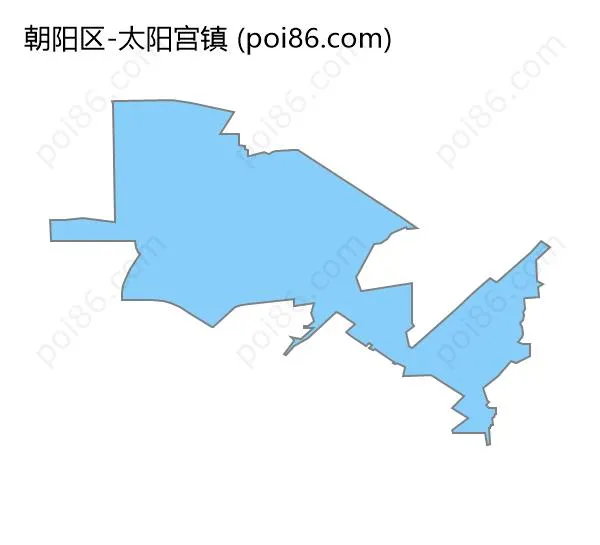 太阳宫镇边界地图