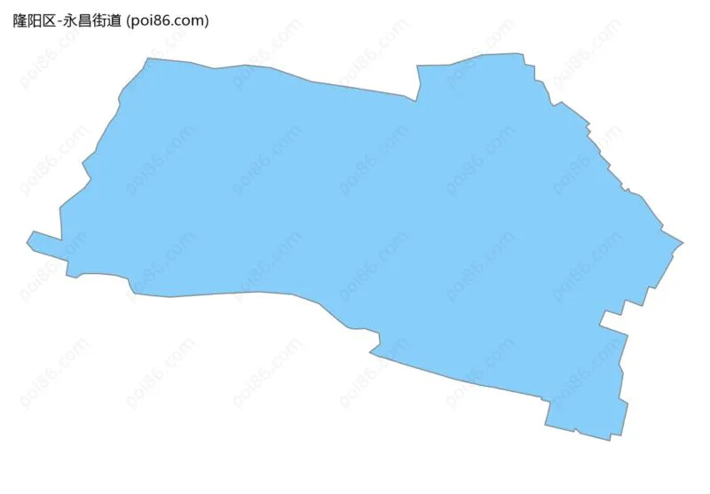 永昌街道边界地图