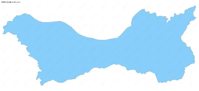 龙山镇边界地图