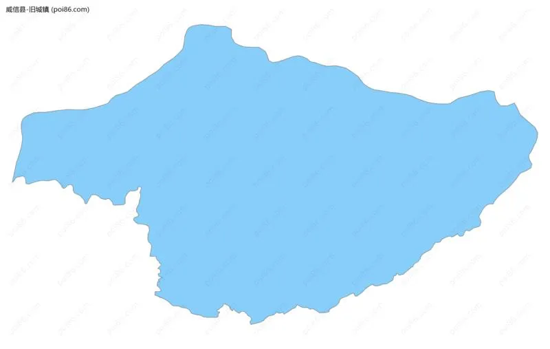 旧城镇边界地图