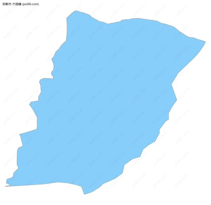竹园镇边界地图