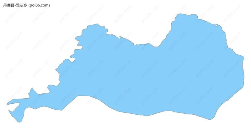 雅灰乡边界地图