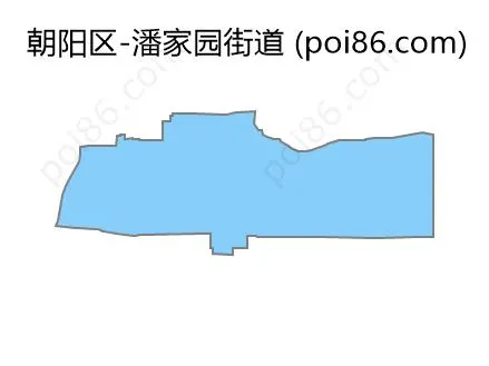 潘家园街道边界地图