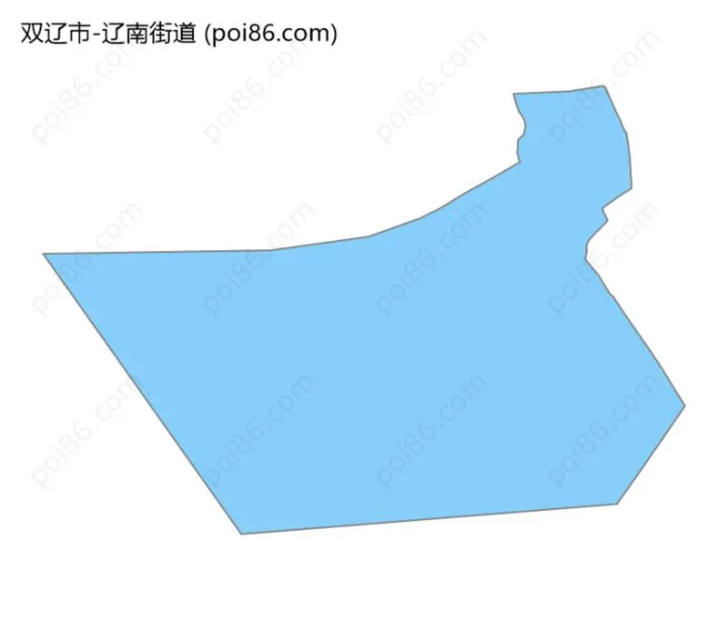 辽南街道边界地图