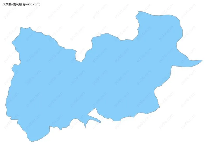 吉利镇边界地图