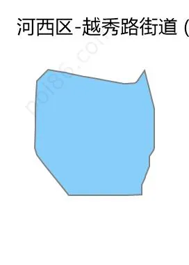 越秀路街道边界地图