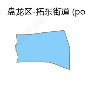 拓东街道边界地图
